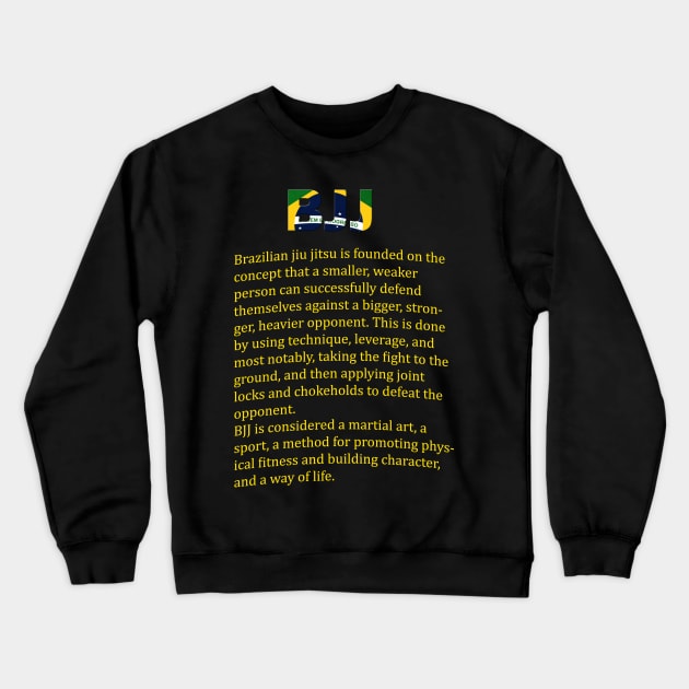 definition of brazilian jiu jitsu Crewneck Sweatshirt by OnuM2018